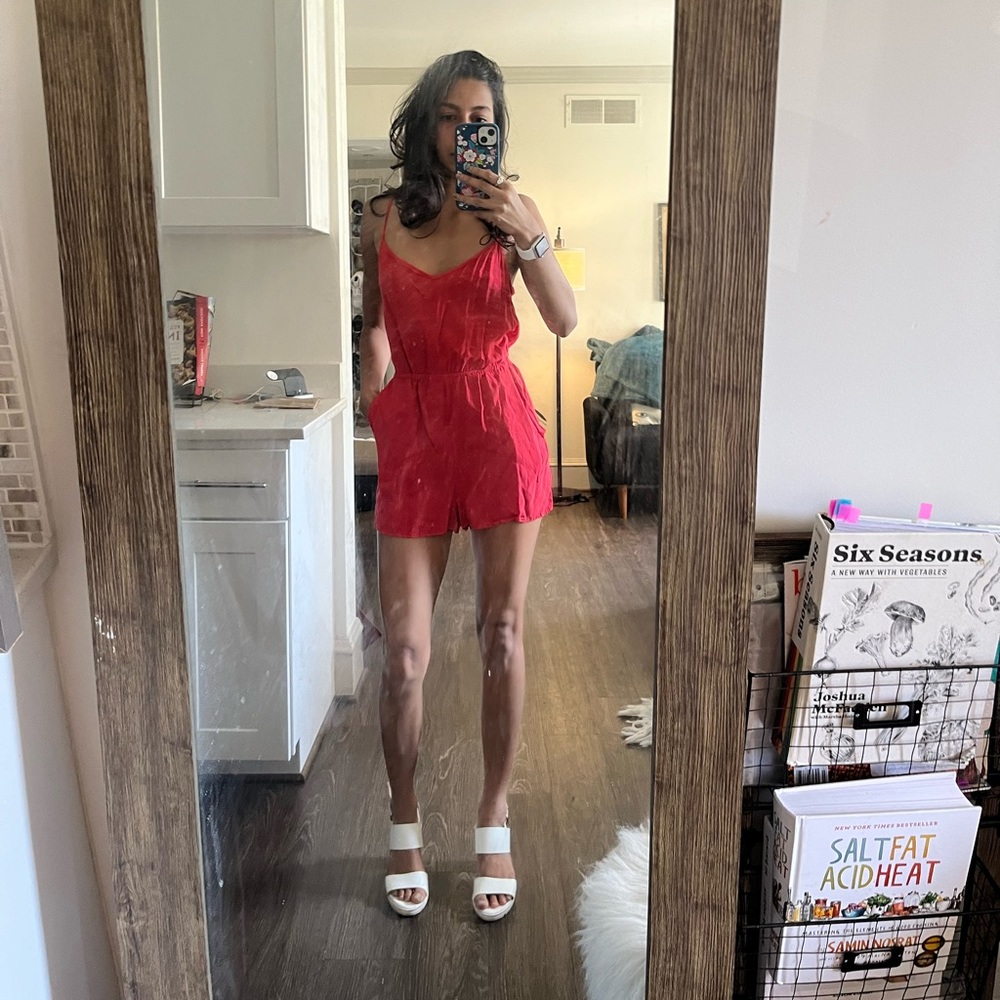 H&M Red Romper Size 6